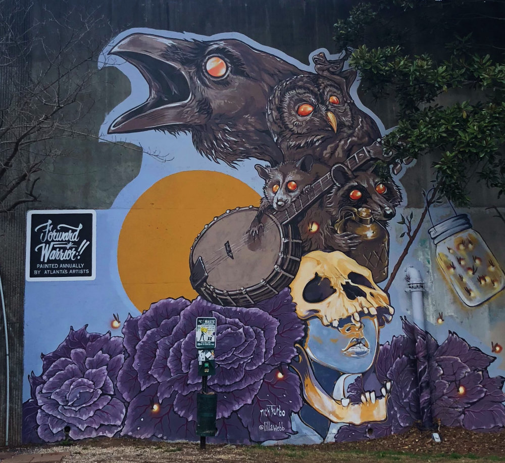 mural in Atlanta by artist Lilla Webb.