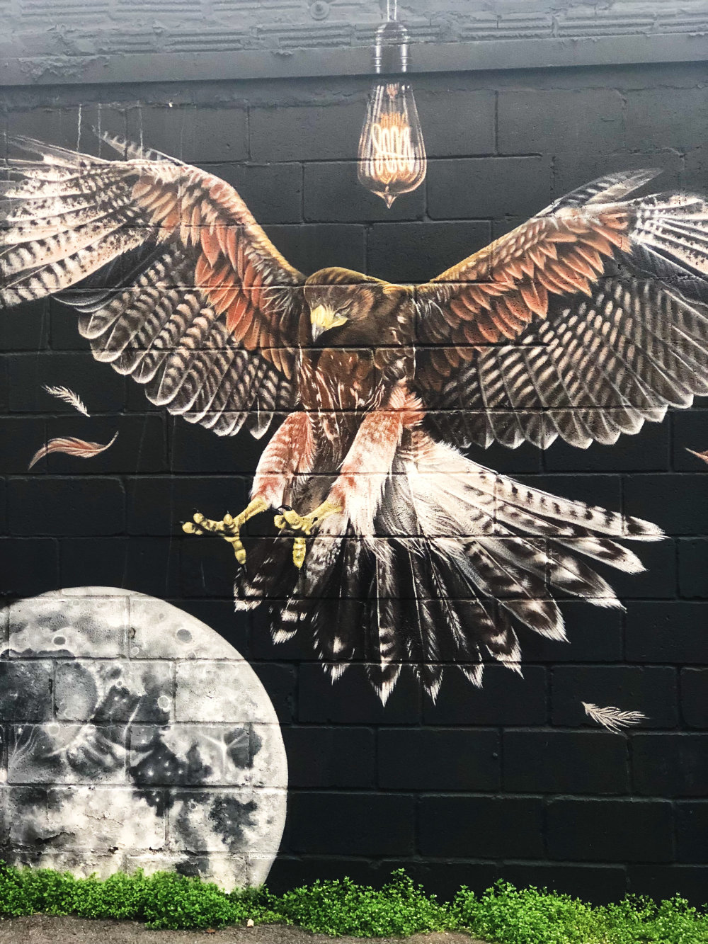 mural in Atlanta by artist unknown. Tagged: animals