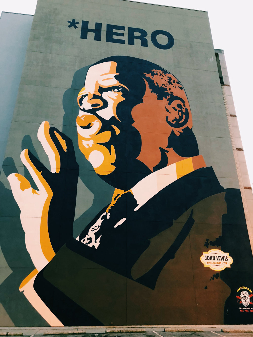 mural in Atlanta by artist The Loss Prevention. Tagged: John Lewis, political
