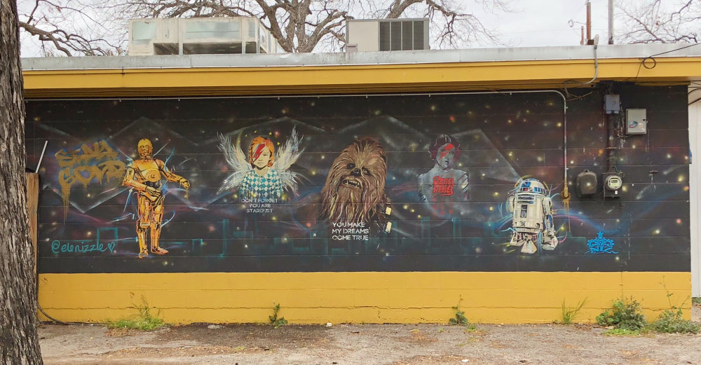 mural in Austin by artist Niz. Tagged: Star Wars