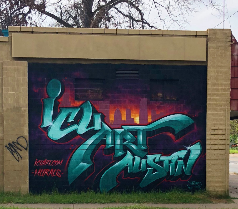 mural in Austin by artist unknown.