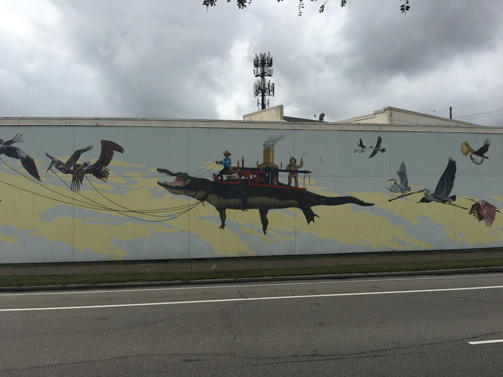 mural in New Orleans by artist Chris Pavlik. Tagged: animals