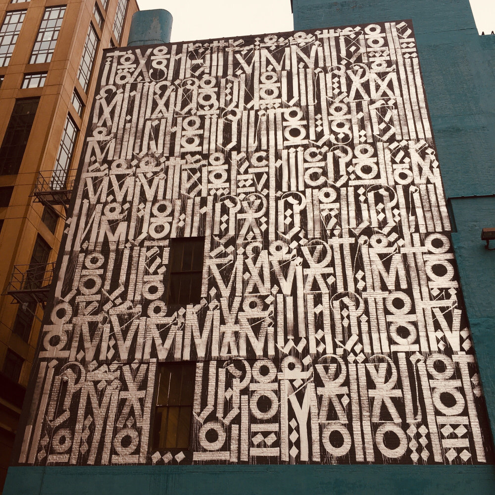 mural in Chicago by artist RENTA. Tagged: pattern