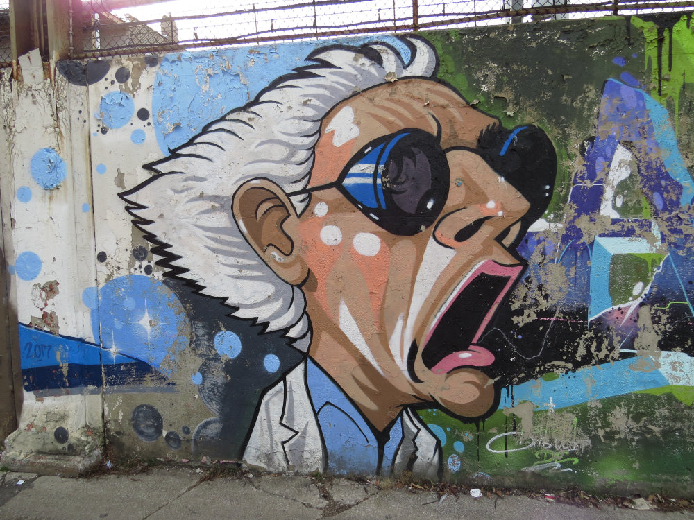 mural in Chicago by artist unknown. Tagged: Back to the Future