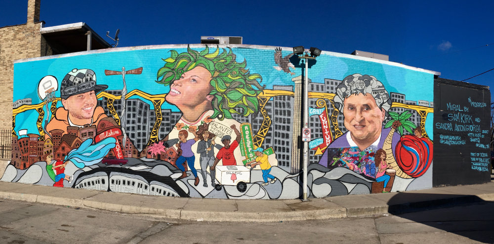 mural in Chicago by artist Sam Kirk.