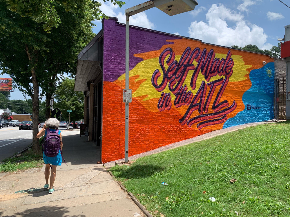 mural in Atlanta by artist Queen Andrea.
