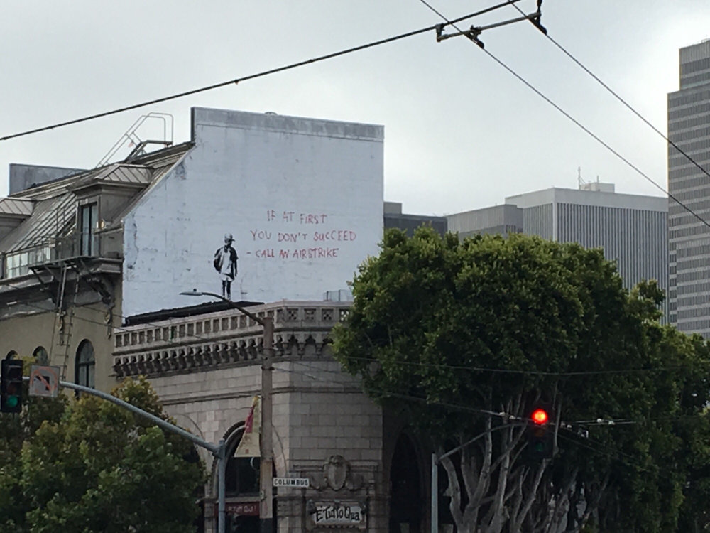 mural in San Francisco by artist Banksy.