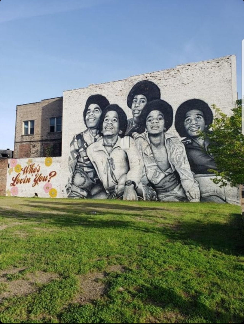 mural in Gary by artist Felix Maldonado. Tagged: music, The Jackson 5