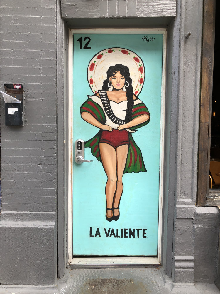 mural in Chicago by artist Matr. Tagged: Loteria