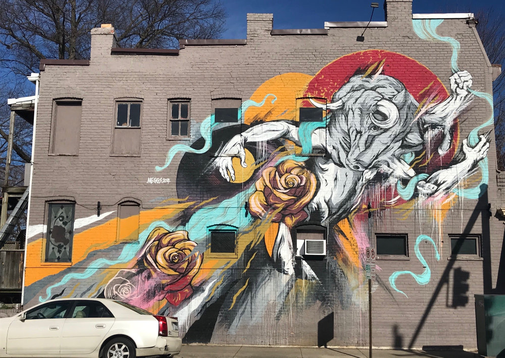 mural in Richmond by artist MEGGS.