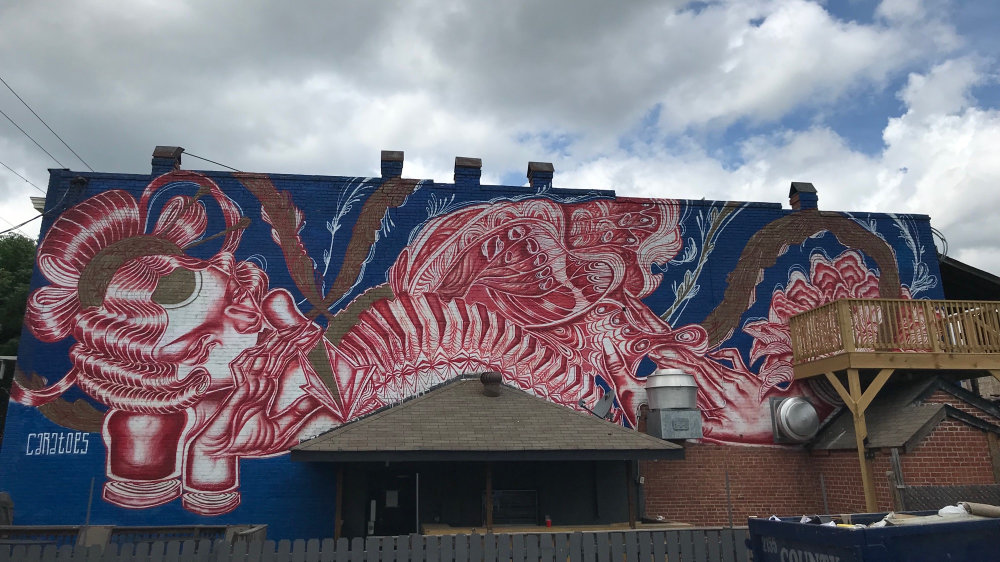 mural in Richmond by artist Caratoes.