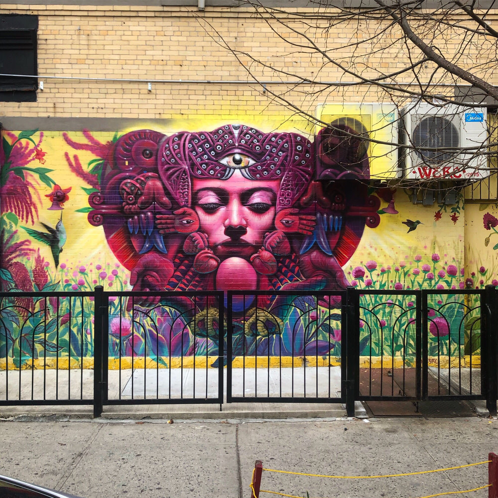 mural in Brooklyn by artist unknown.