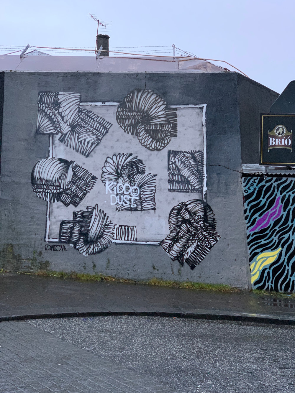 mural in Reykjavík by artist Ugly Brothers.
