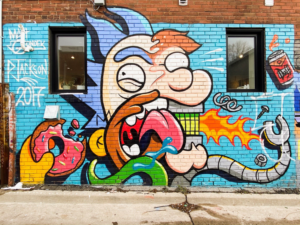 mural in Toronto by artist Matt Gondek.