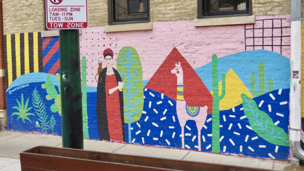 mural in Chicago by artist Irina Kruglova.