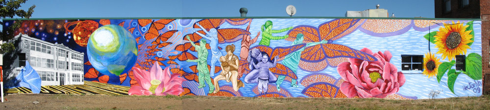 mural in Beaverton by artist Hector Hernandez.