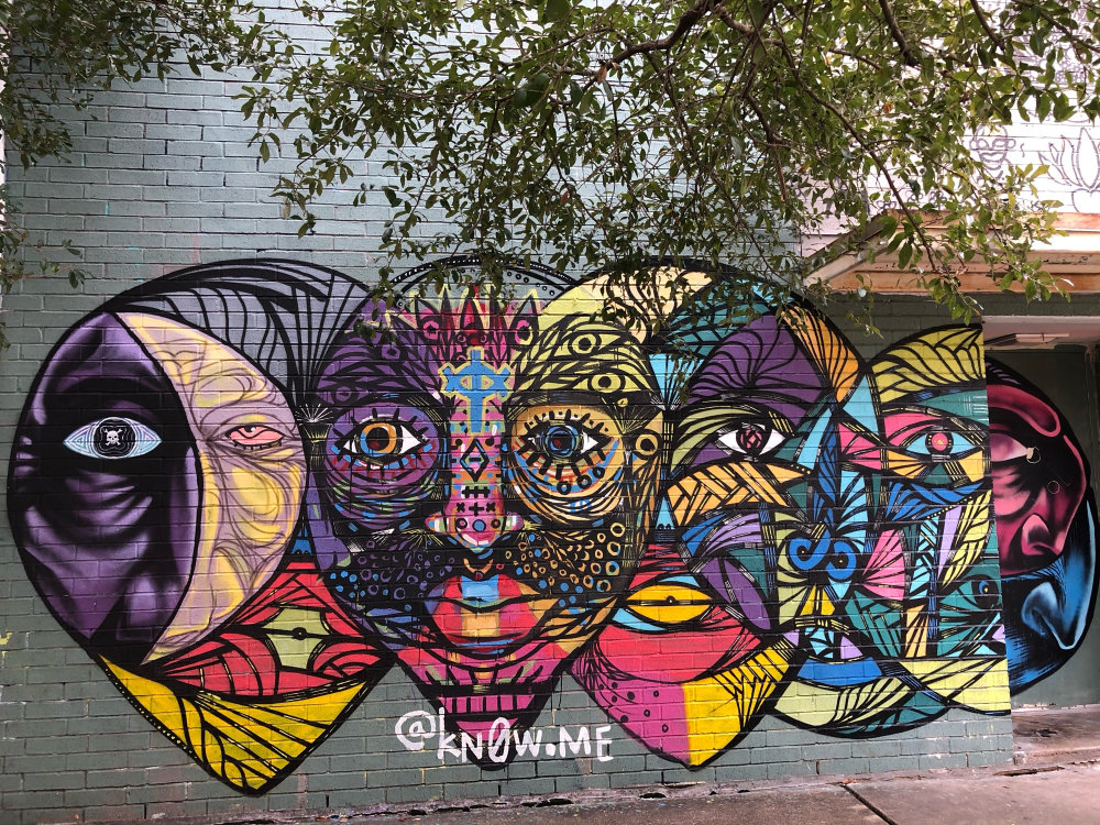 mural in Houston by artist kn0w.me.