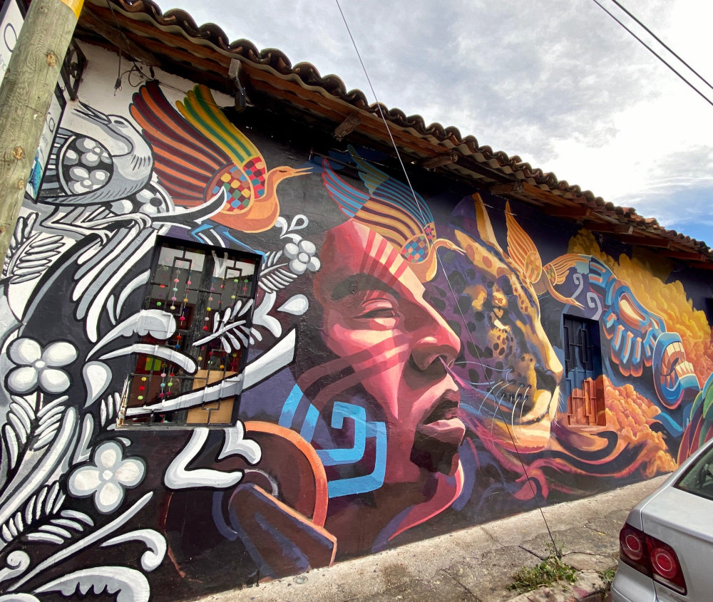 mural in Puerto Vallarta by artist unknown.
