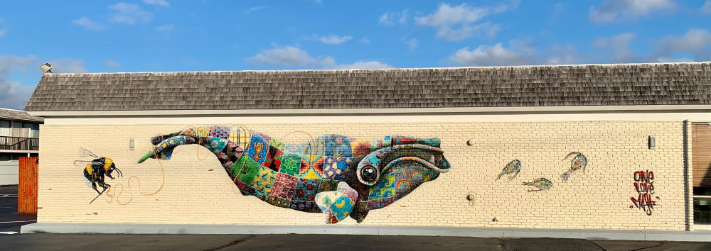 mural in Provincetown by artist Louis Masai.