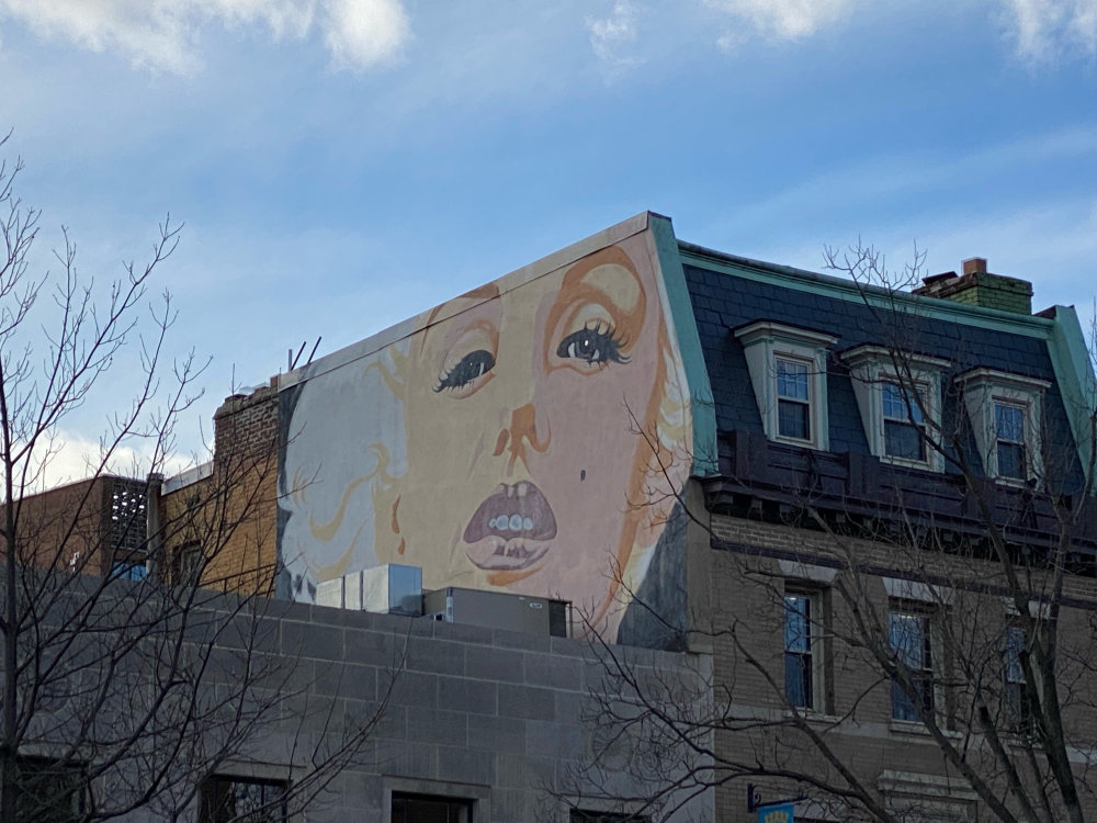 mural in Washington by artist John Bailey. Tagged: Marilyn Monroe