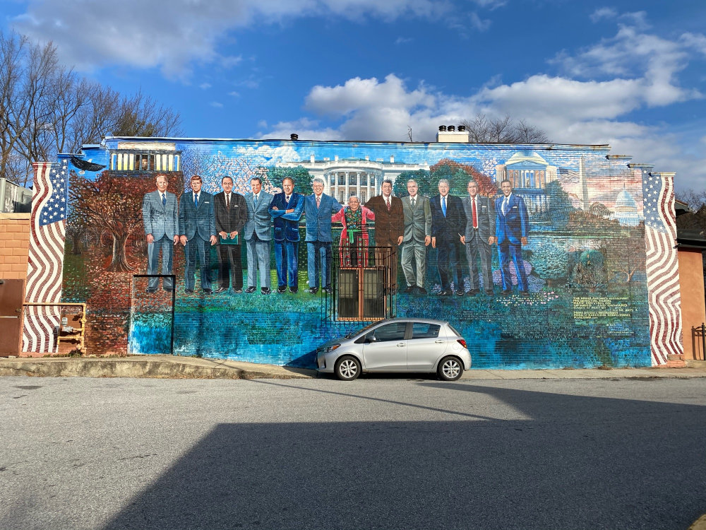 mural in Washington by artist Karlisima. Tagged: political