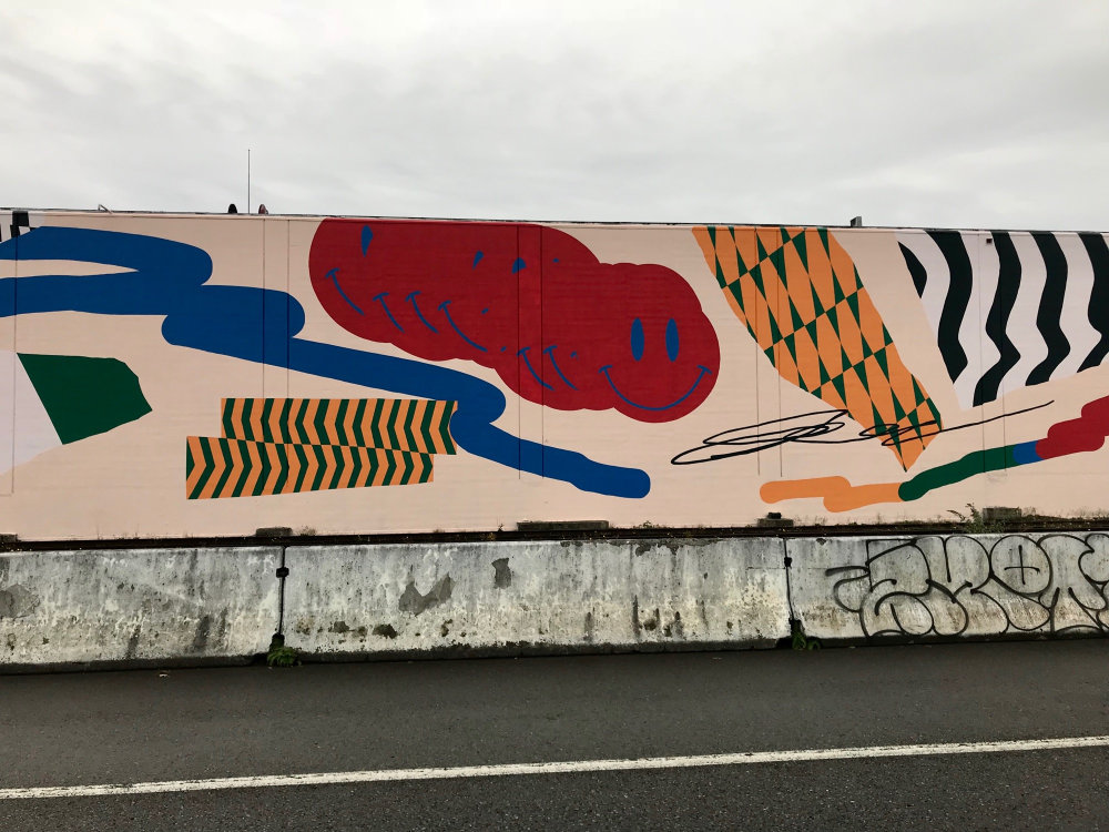 mural in Seattle by artist Elliott Routledge.