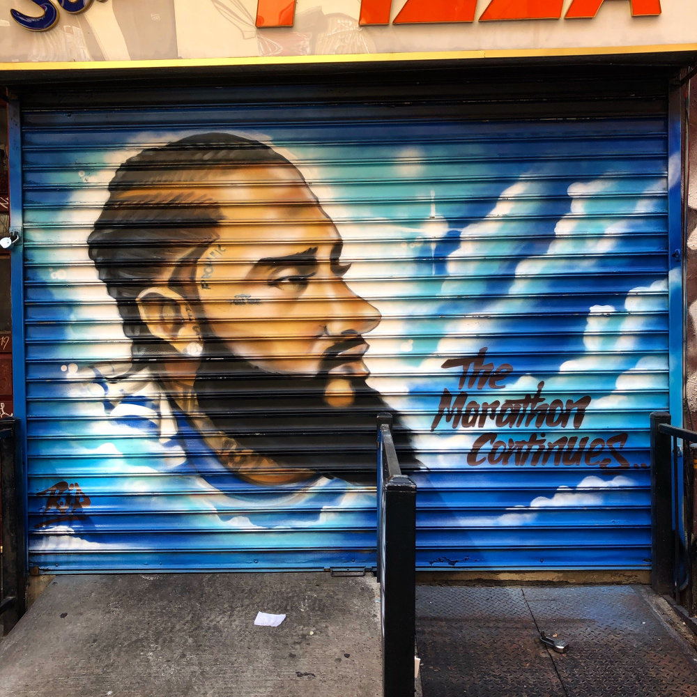 mural in New York by artist Charlie Doves. Tagged: Nipsey Hussle