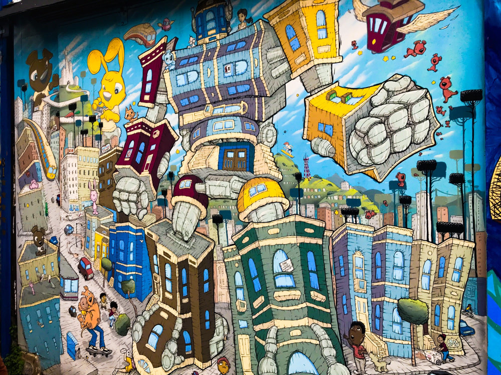 mural in San Francisco by artist Sirron Norris.