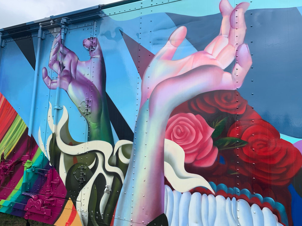 mural in Napa by artist unknown.