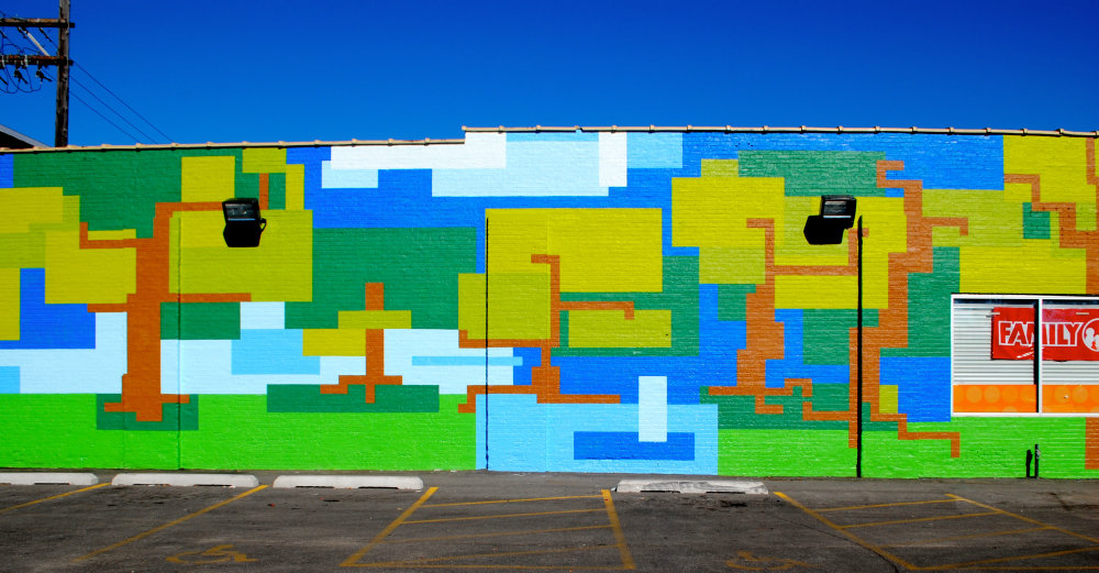 mural in Chicago by artist Theron Mattick.