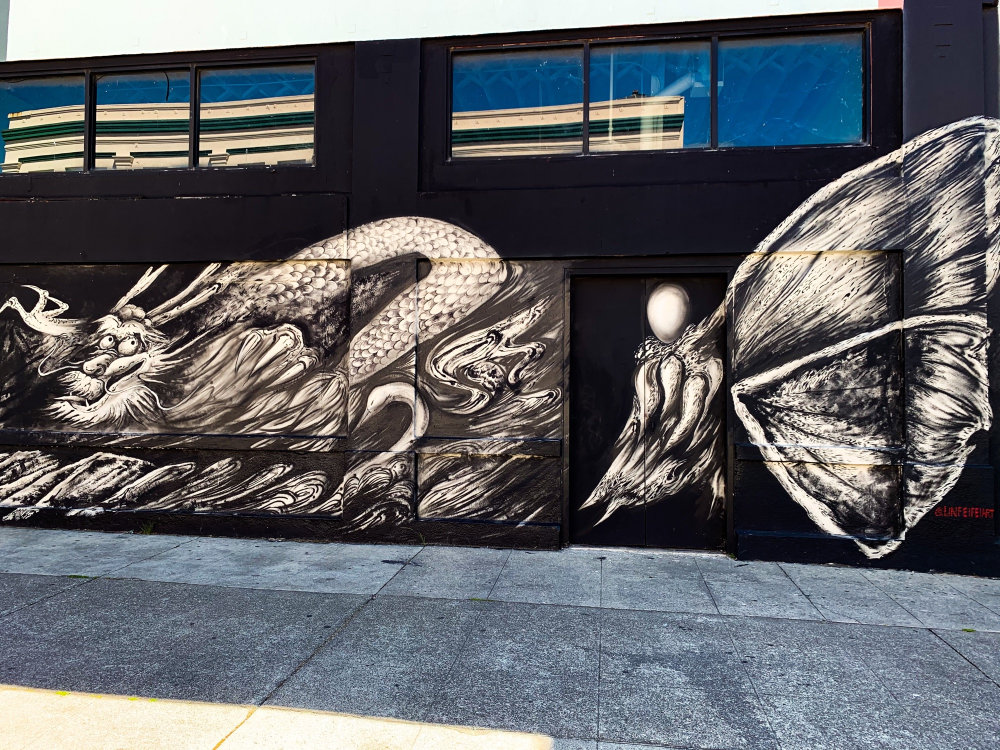 mural in Oakland by artist Lin Fei Fei.