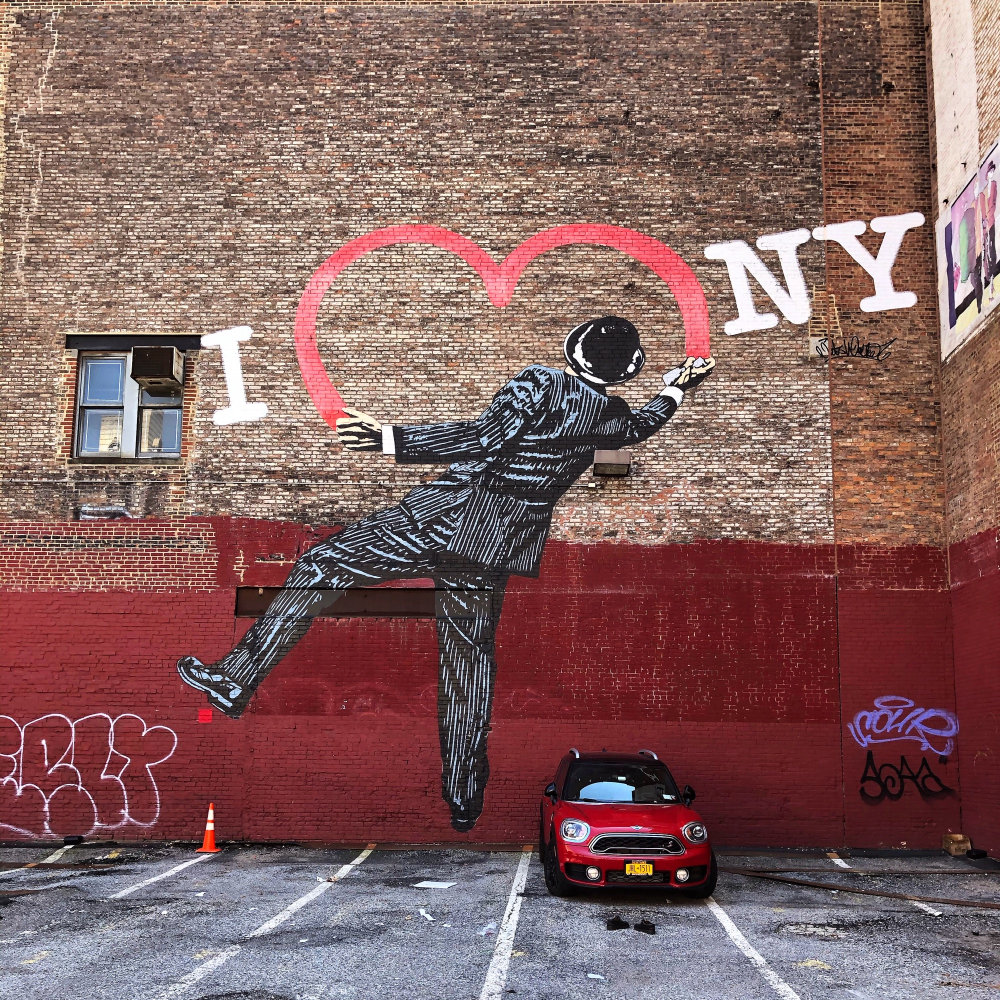 mural in New York by artist Nick Walker.