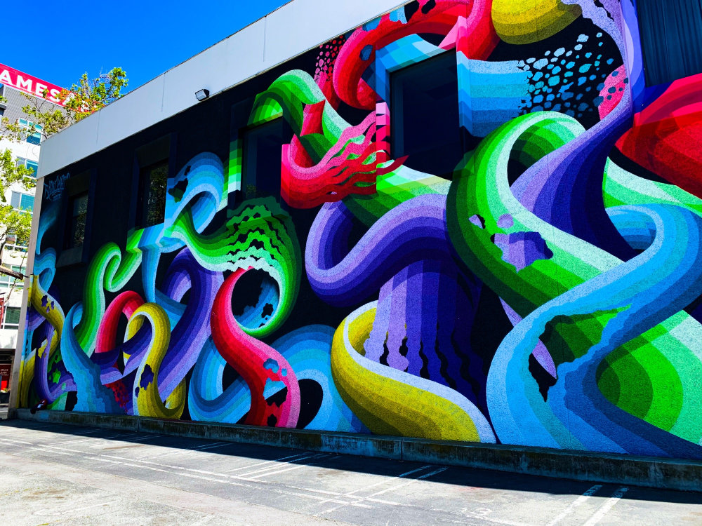 mural in San Jose by artist Ricky Watts.