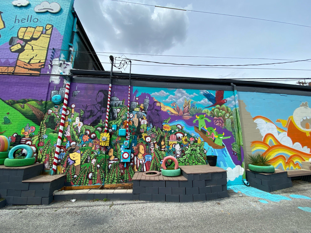 mural in Columbus by artist unknown.