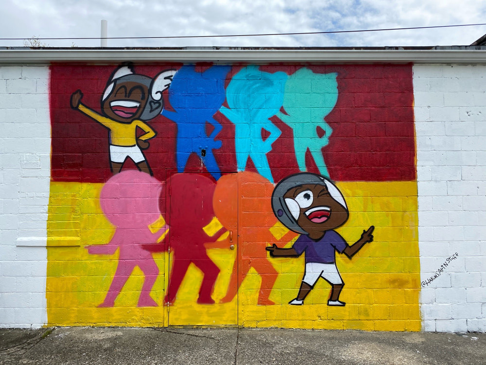 mural in Columbus by artist Hakim Callwood.