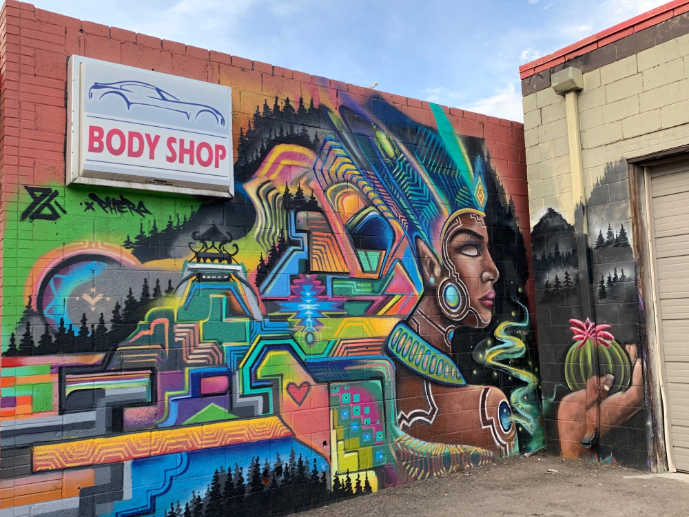mural in Denver by artist Pharaoh One.