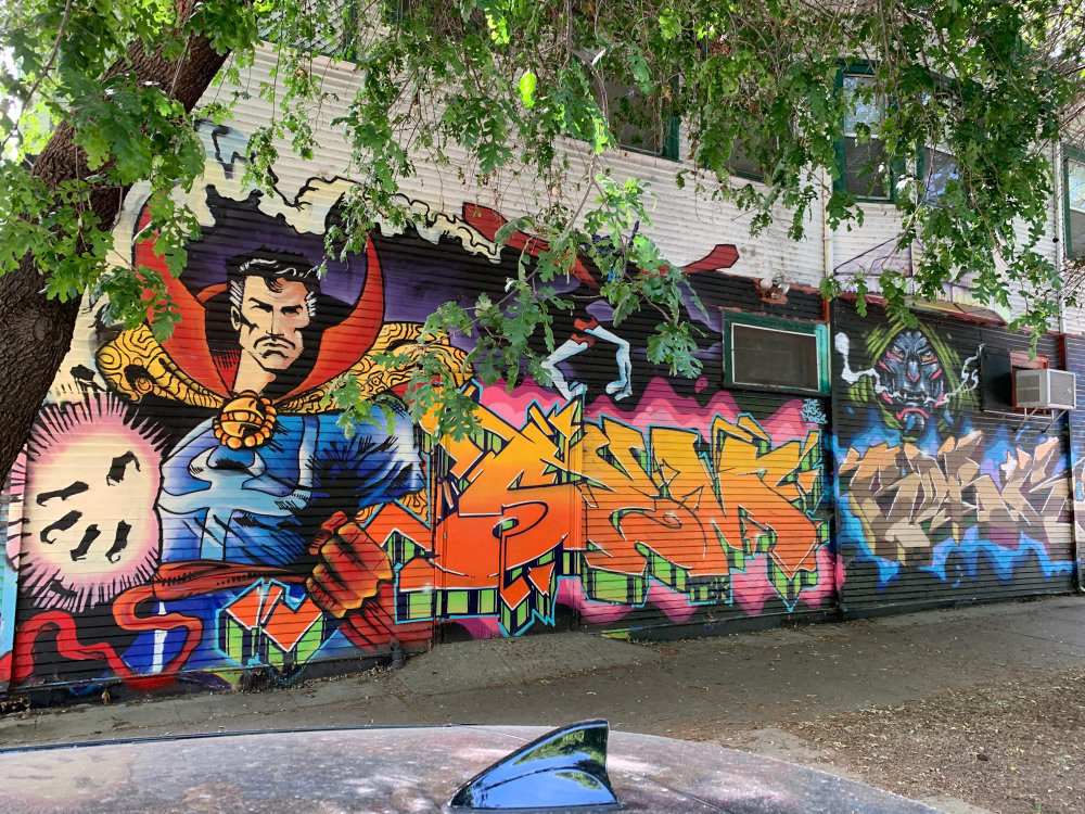 mural in Sacramento by artist unknown.