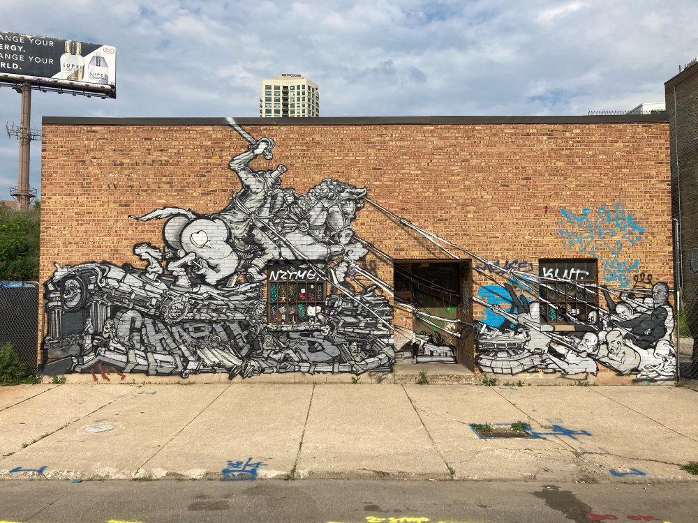 mural in Chicago by artist Uter.