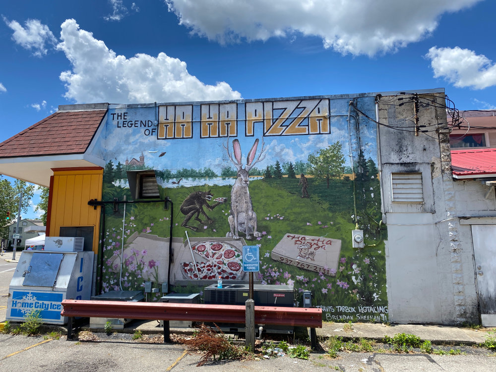 mural in Yellow Springs by artist unknown.