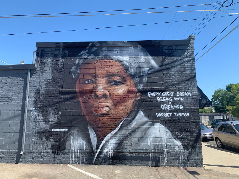 mural in Sacramento by artist Shane Grammer. Tagged: Harriet Tubman