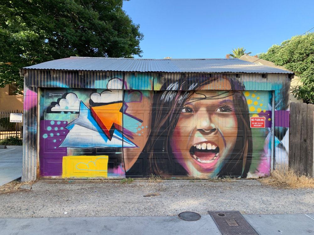 mural in Sacramento by artist Adrian Marquez.