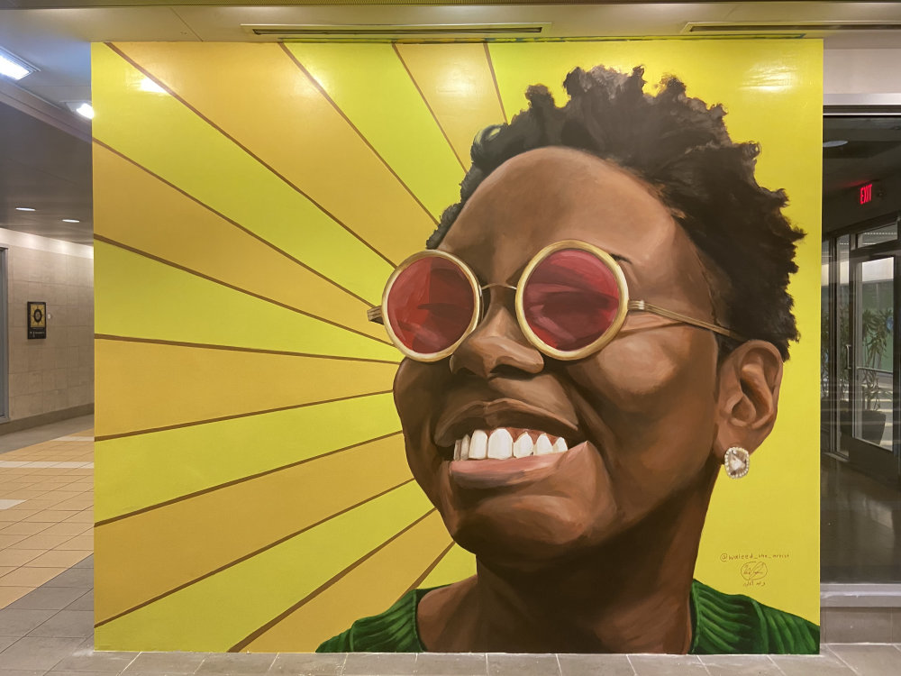 mural in Chicago by artist Waleed Johnson.
