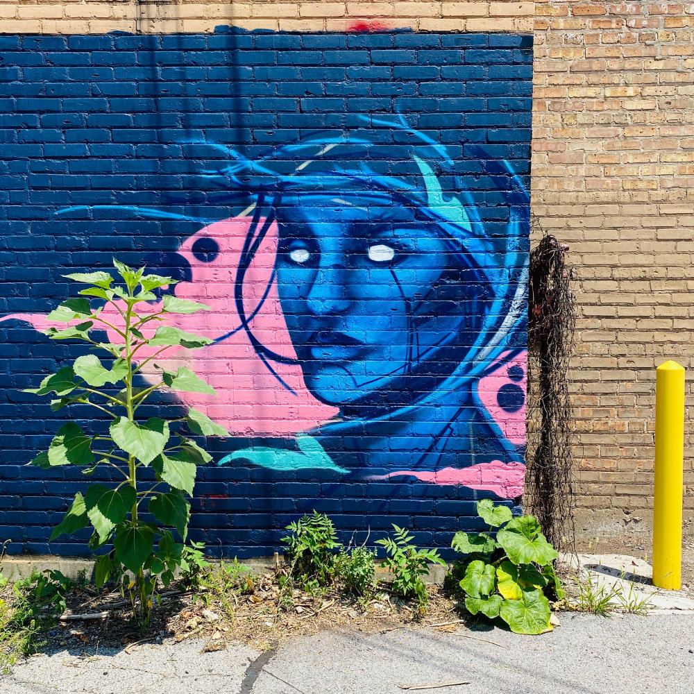 mural in Chicago by artist Rawooh.
