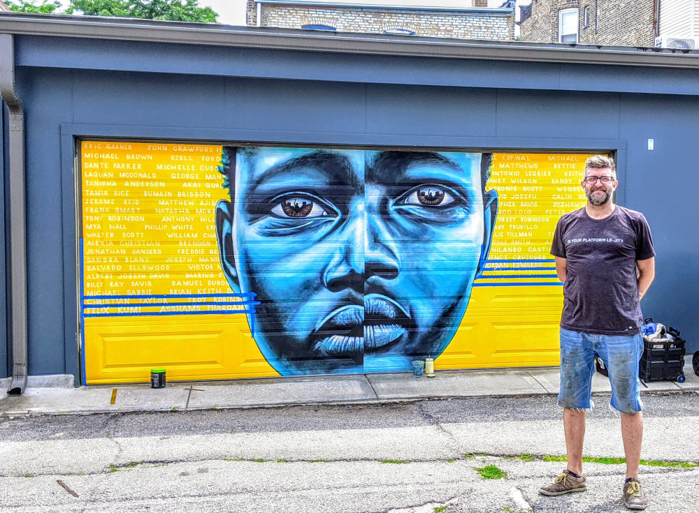 mural in Chicago by artist Daniel Wilson.