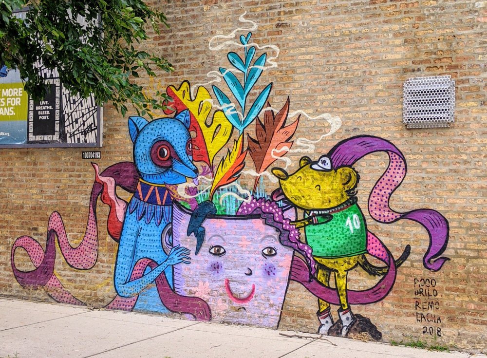 mural in Chicago by artist Rodrigo Oñate Roco.