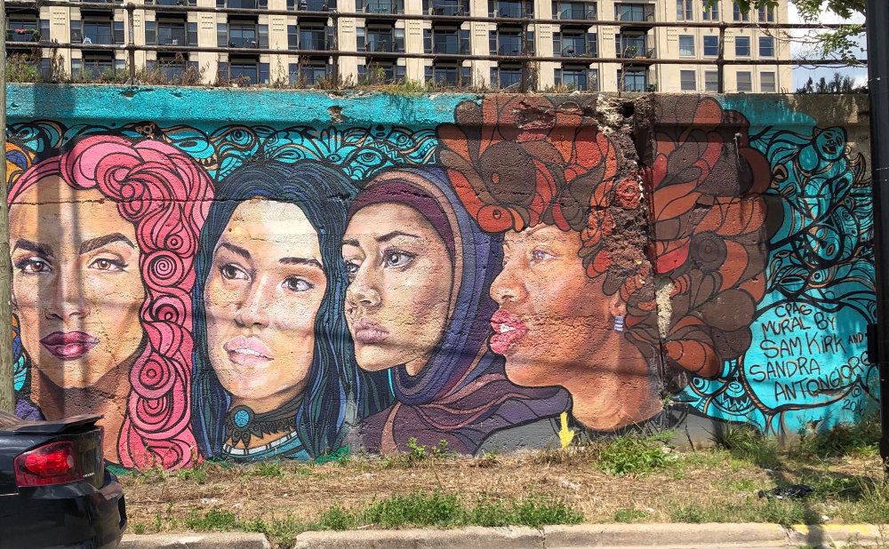 mural in Chicago by artist Sam Kirk.