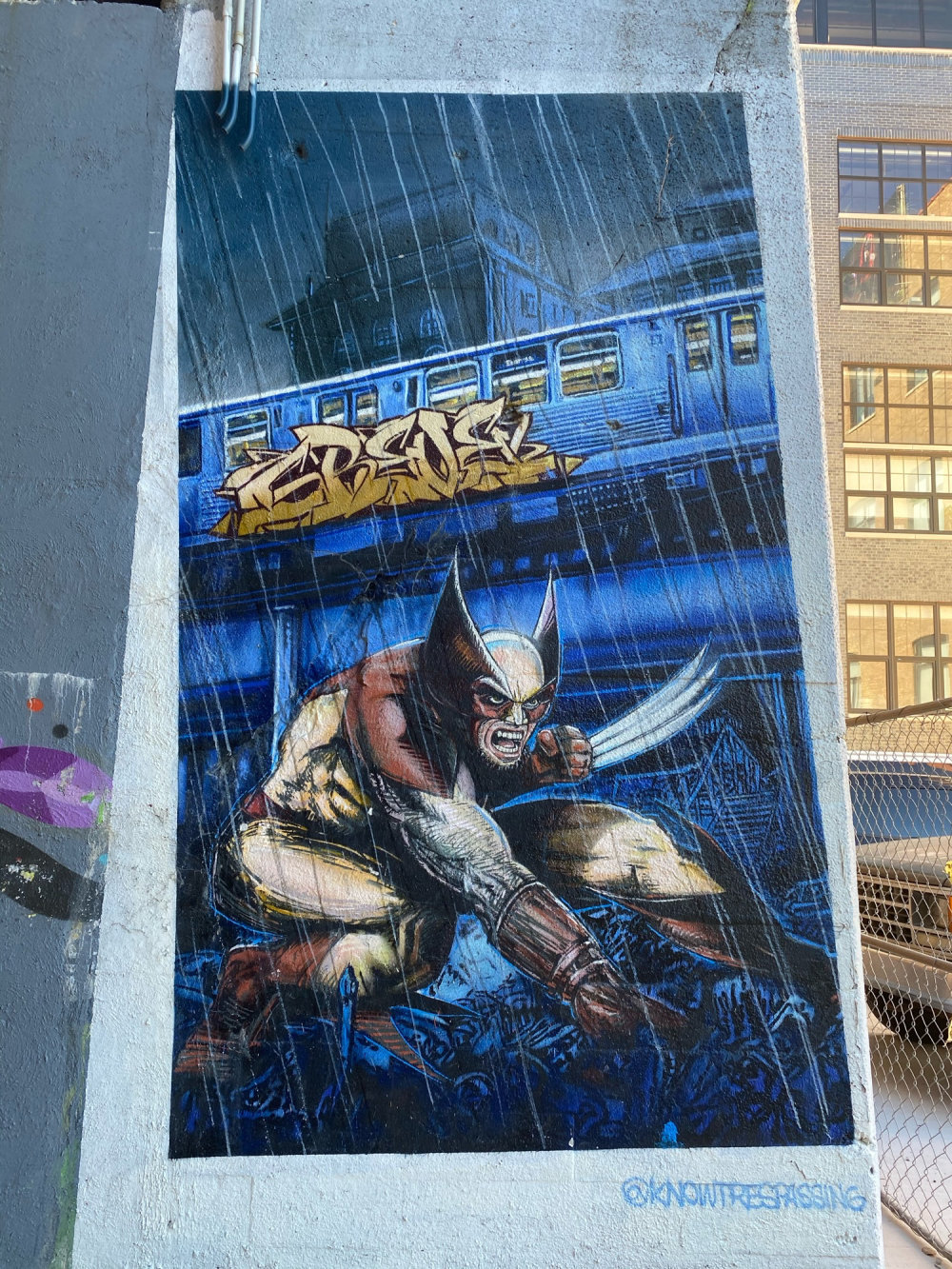 mural in Chicago by artist Greve. Tagged: Wolverine, X-Men