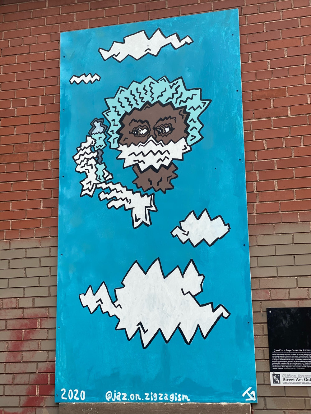 mural in Chicago by artist Jaz-On Zigzagism.