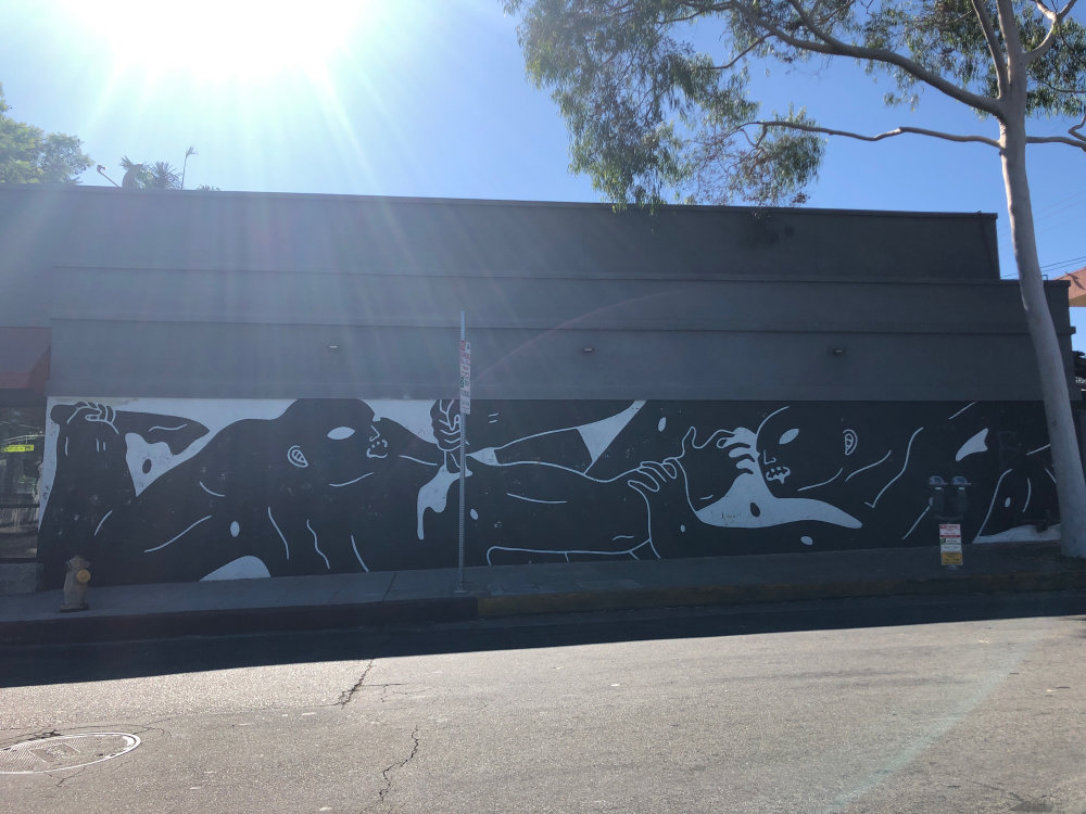 mural in West Hollywood by artist unknown.