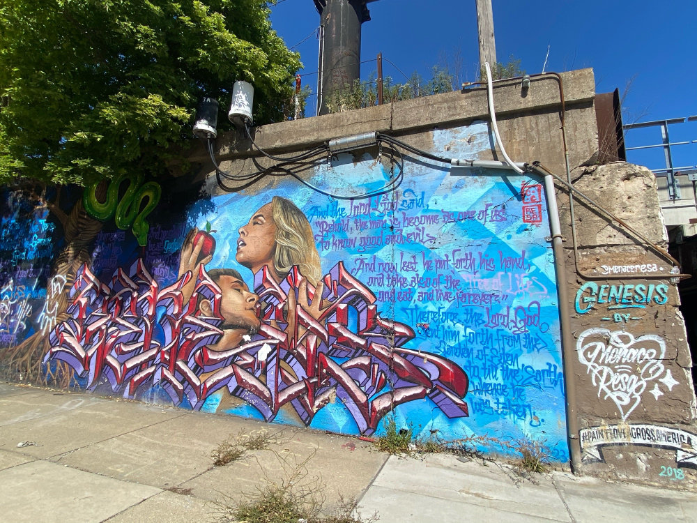 mural in Chicago by artist Menace Two Resa Piece.